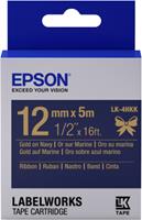 Epson Epson Gift Tape - Satinband Navy / Schrift Gold 12mm