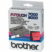 Brother Original P-Touch Farbband schwarz rot (TX-451)