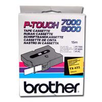 brother TX-Tape TX-651 Schriftbandkassette, Bandbreite: 24mm