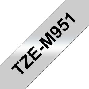 TZe-M951 tape zwart op mat zilver 24mm x 8m (origineel)