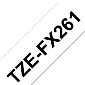 Labeltape flexibel Brother TZe-FX, TZ-FX TZe-FX261 Tapekleur: Wit Tekstkleur:Zwart 36 mm 8 m
