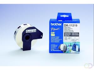 Brother DK-11219 rond label wit 12mm x 12mm (origineel)