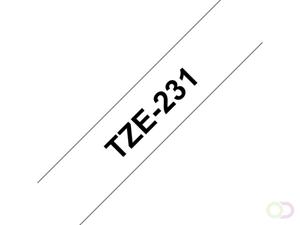 Brother TZE-231 12 MM ZWART-wit