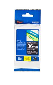 Brother Labeltape  P-touch TZE-365 36mm wit op zwart