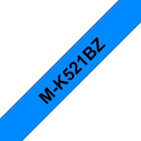 Labeltape Brother M M-K521 Tapekleur: Blauw Tekstkleur:Zwart 9 mm 8 m