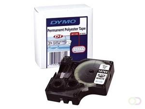 DYMO D1 Schriftbandkassette schwarz/weiß, 12 mm x 5,5 m