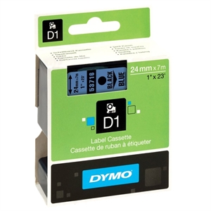 DYMO S0720960 / 53716 tape zwart op blauw 24mm (origineel)