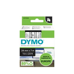 DYMO S0720920 / 53710 tape zwart op transparant 24mm (origineel)