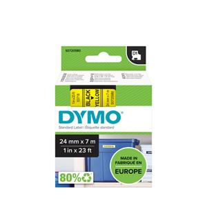 DYMO D1 Schriftbandkassette schwarz/gelb, 24 mm x 7 m