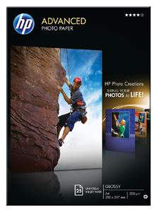 HP Fotopapier glänzend A4 (210 x 297 mm) 250 g/m² - 25 Blatt für OfficeJet Pro, DeskJet (Q5456A)