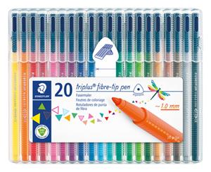 STAEDTLER Fasermaler triplus BRILLIANT COLOURS, 20er Etui