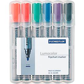 STAEDTLER Lumocolor Flipchart-Marker 356, 6er Etui