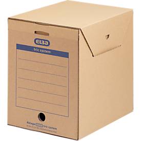 Elba Archivboxen tric 83527 A4 maxi braun 31,5x24x34,1cm 6 Stück