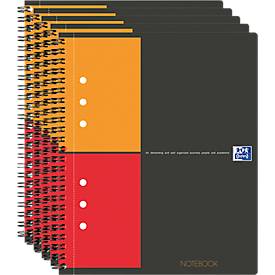 Oxford International Notebook, 80Â g/mÂ², 80Â vel, 5Â stuks