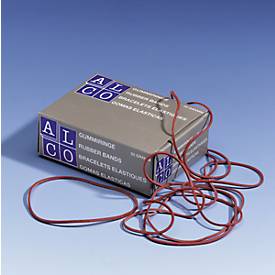 Alco Rubberen elastiekjes, natuurrubber, rood, ø 85 mm