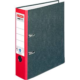 herlitz ordner maX.file nature, A4, rugbreedte 80 mm, rood