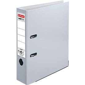 herlitz Ordner maX.file protect, Rückenbreite: 80 mm, grau