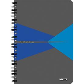 LEITZ Office collegeblok 449800 A5, PP, geruit, blauw