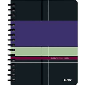 LEITZ Collegeblock Executive Notebook 4461-00-00, A4 kariert, 90g 80 Blatt, 2-fach-Lochung