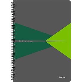LEITZ Office collegeblok 449500 A4, PP, geruit, groen