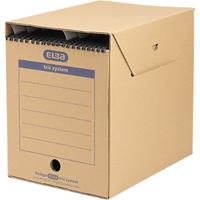 Elba Archivboxen tric system für Hängeregistraturen Standard" 6 Stück braun "