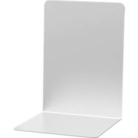 Boekensteun MAUL aluminium 16x15x21cm set 2 zilver