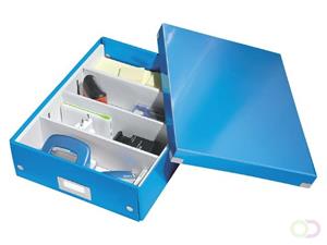 LEITZ Organisationsbox Click & Store WOW, groß, eisblau