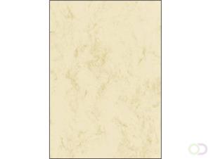 sigel Marmor-Papier, A4, 200 g, Edelkarton, beige