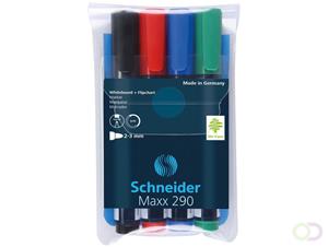 schneider boardmarker  Maxx 290 ronde punt etui à 4 stuks