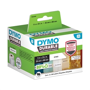 dymo duurzame etiketten LabelWriter ft 25 x 89 mm, 700 etiketten