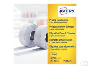 Avery Zweckform prijstangetiketten  non-permanent 26x12mm wit 10 rol in doos