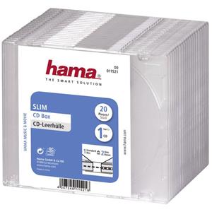 hama CD-Leerhülle , Slim, , Slim Case, Kunststoffbox