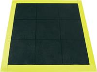 Arbeitsplatzbodenbelag mit geschlossener Oberfläche, Nitrilgummi 900 x 900 mm, schwarz