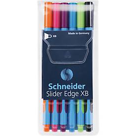 Schneider balpen  Slider Edge XB 1,4mm assorti etui a 6 stuks