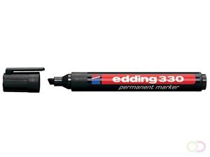 Edding Permanentmarker 330 schwarz 1-5mm Keilspitze 10 Stück