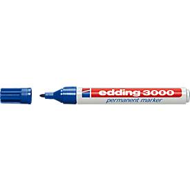 Edding Permanent marker 3000 1.5 - 3 mm. blauw (doos 10 stuks)