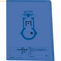 Durable Sichthüllen A4 PP 150my PP VE=50 Stück blau