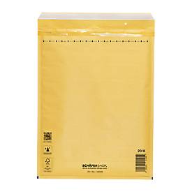 Schäfer Shop Pure Luchtkussenenvelop, goudgeel, 50 st., 350 x 470 mm / 370 x 480 mm