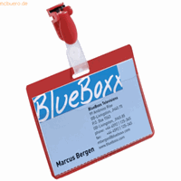 Durable BADGE MET CLIP 60X90MM BLAUW