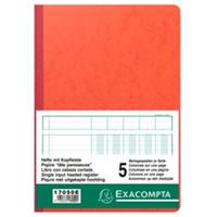 Exacompta Spaltenbuch A4 Karton mit Kopfleiste 5 Spalten 40 Blatt