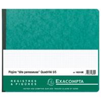 EXACOMPTA Geschäftsbuch mit Kopfleiste, kariert 5/5