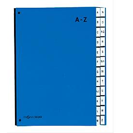 PAGNA Pultordner Color, DIN A4, A - Z, 24 Fächer, blau