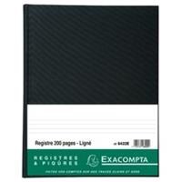 Register 32x25 cm gelinieerd gefolioteerd 200 pagina's - Exacompta