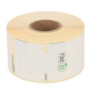 Dymo 99012 compatible labels, verwijderbaar, 89mm x 36mm, 260 etiketten, blanco