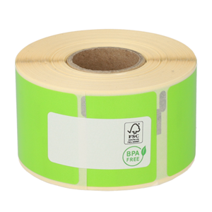 Dymo 99012 compatible labels, 89mm x 36mm, 260 etiketten, groen