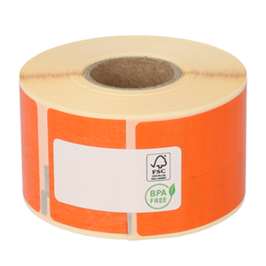 Dymo 99012 compatible labels, 89mm x 36mm, 260 etiketten, oranje