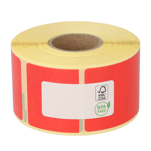 Dymo 99012 compatible labels, 89mm x 36mm, 260 etiketten, rood