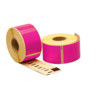 12x Seiko SLP-2RLE compatible labels, 89mm x 36mm, 260 etiketten, roze