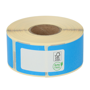 Dymo 99010 compatible labels, 89mm x 28mm, 260 etiketten, blauw