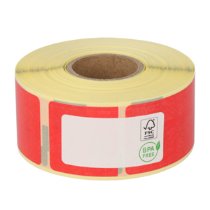 Dymo 99010 compatible labels, 89mm x 28mm, 260 etiketten, rood